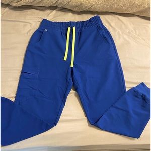 Figs High Waisted Zamoras Jogger Scrub Pants, Electric Blue